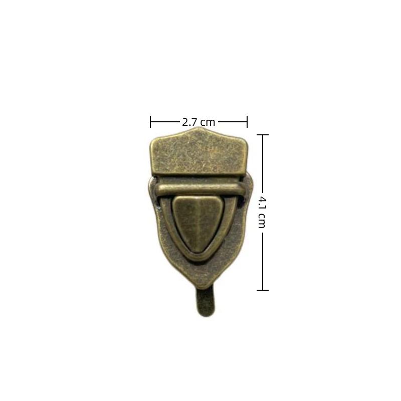 1Pc Metal Tongue Lock Mortise Clasp High-Quality Metal Fastener for Leather Craft Women Handbag Small Leather Goods