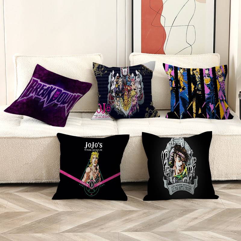 Подушка из аниме JoJo's Bizarre Adventure Подушка для аниме Подушка для дивана и кровати Наволочка для изголовья Подушка-чехол 45x45 см Мода