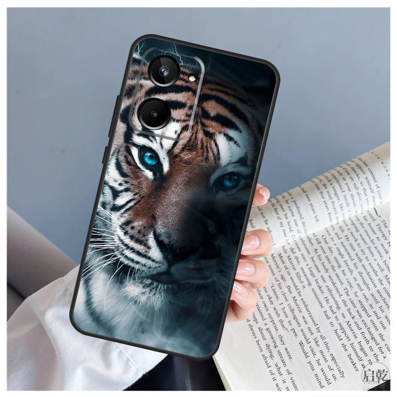 Чехол с изображением тигра для Realme 9 10 11 12 Pro Plus GT5 C67 C55 C53 C35 C33 C30 C25s C21Y C15 GT3 GT Neo 5