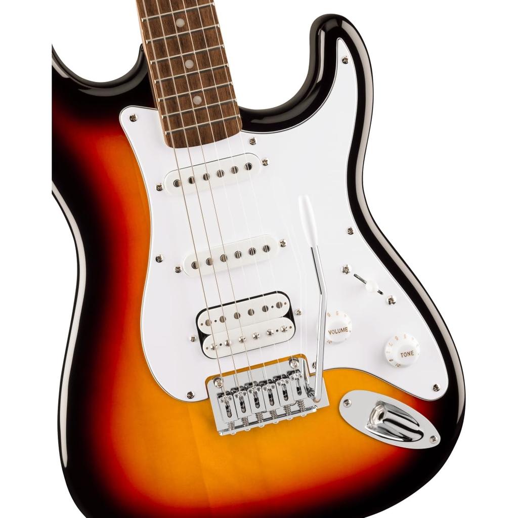 Squier by Series Stratocaster Junior HSS Laurel Накладка на гриф Белый пикгард Sunburst Squier Fender/Affinity 3-Color