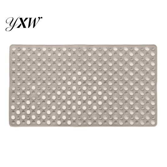Slip Resistant Bath Rug Tub Mat Suction Cup Shower Non-Slip Bathtub Machine Washable with Drain Holes for Bathroom Floor Anti
