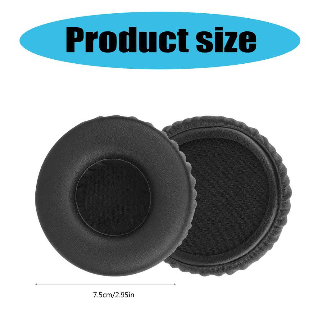 1Pair Earpads Protein Leather Ear Pad Ear Cushions Cover Memory Foam Earmuffs for Marley Positive Vibration 2 Headsets