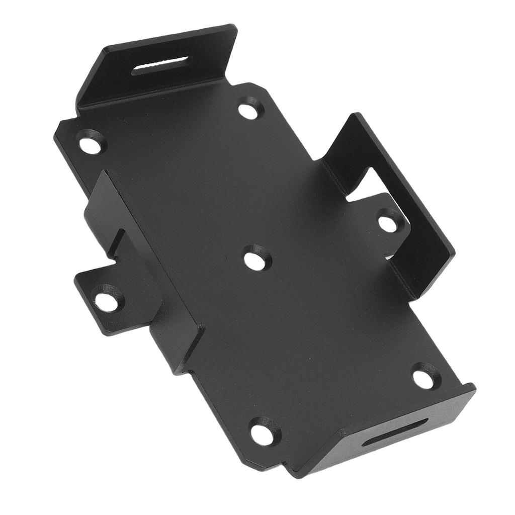 Small Battery Tray Aluminum Boat Mount with Adjustable Hold Down Strap for 12V 6-15AH 6V 7-12AH Batteries Storage