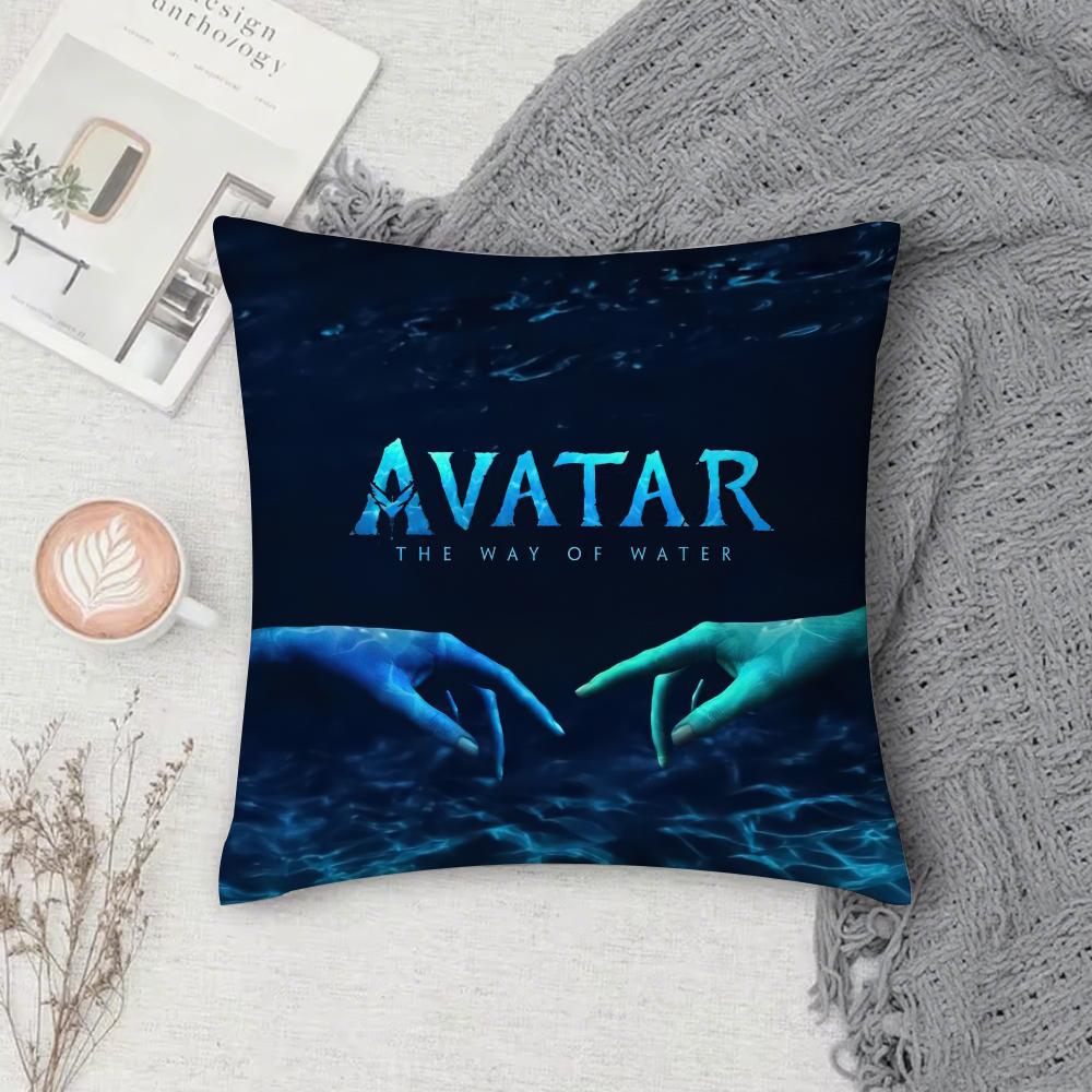 Чехол на подушку A-Avatar 2, квадратный, двусторонний принт, короткий плюш, чехол для диванной подушки, для спальни, прикроватной подушки