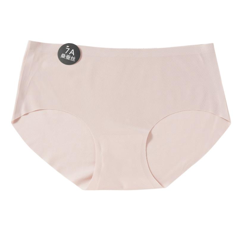 Женские трусики из шелка Mulberry Silk, однотонные, из ледяного шелка, ультратонкие, дышащие