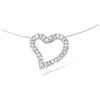 [L2025] - Silver Necklace 'Love' Silver White (rhodium-plated) - 10 Mm