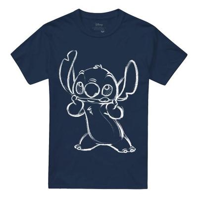Lilo & Stitch Футболка с эскизом унисекс для взрослых