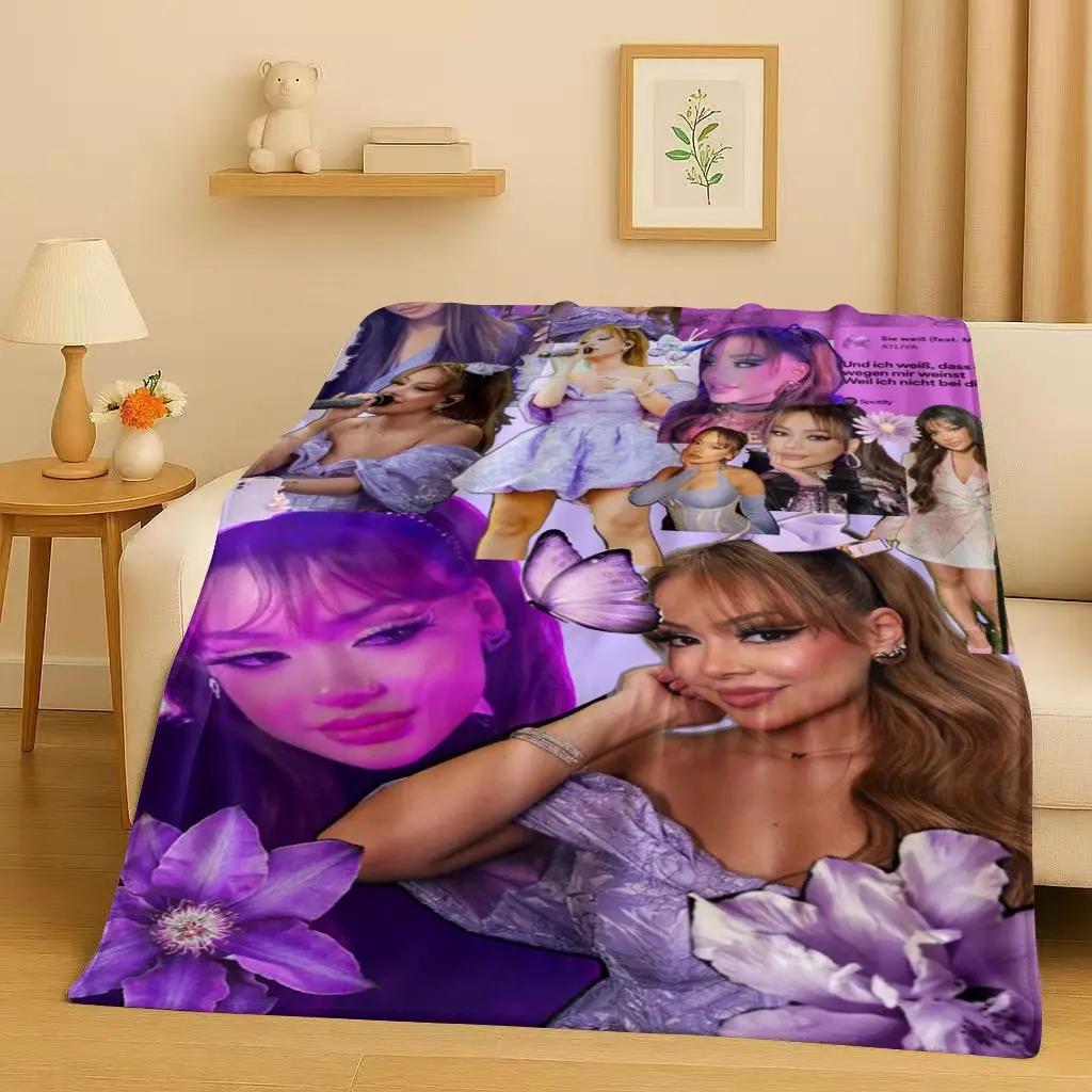 Fashion Pop Singer Ayliva Lieb Flannel Blanket,Ultra Soft Warm Plush Throw for Home Bedroom Bed Sofa Cover Kids Picnic Gift