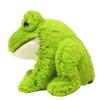 Sun Lemon Fluffy Frog Small Stuffed Animal Toy, 12.9 x 7.2 x 15cm