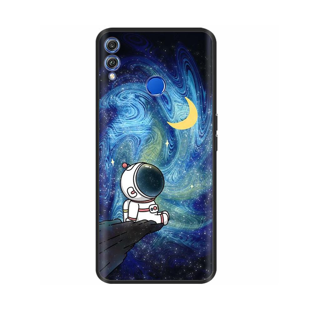 Для Honor 8X Чехол Мягкий Жидкий Силикон Полное Покрытие Чехол для Телефона Для Huawei Honor 8X Чехлы Honor8X Милый Панда Задняя Крышка Fundas