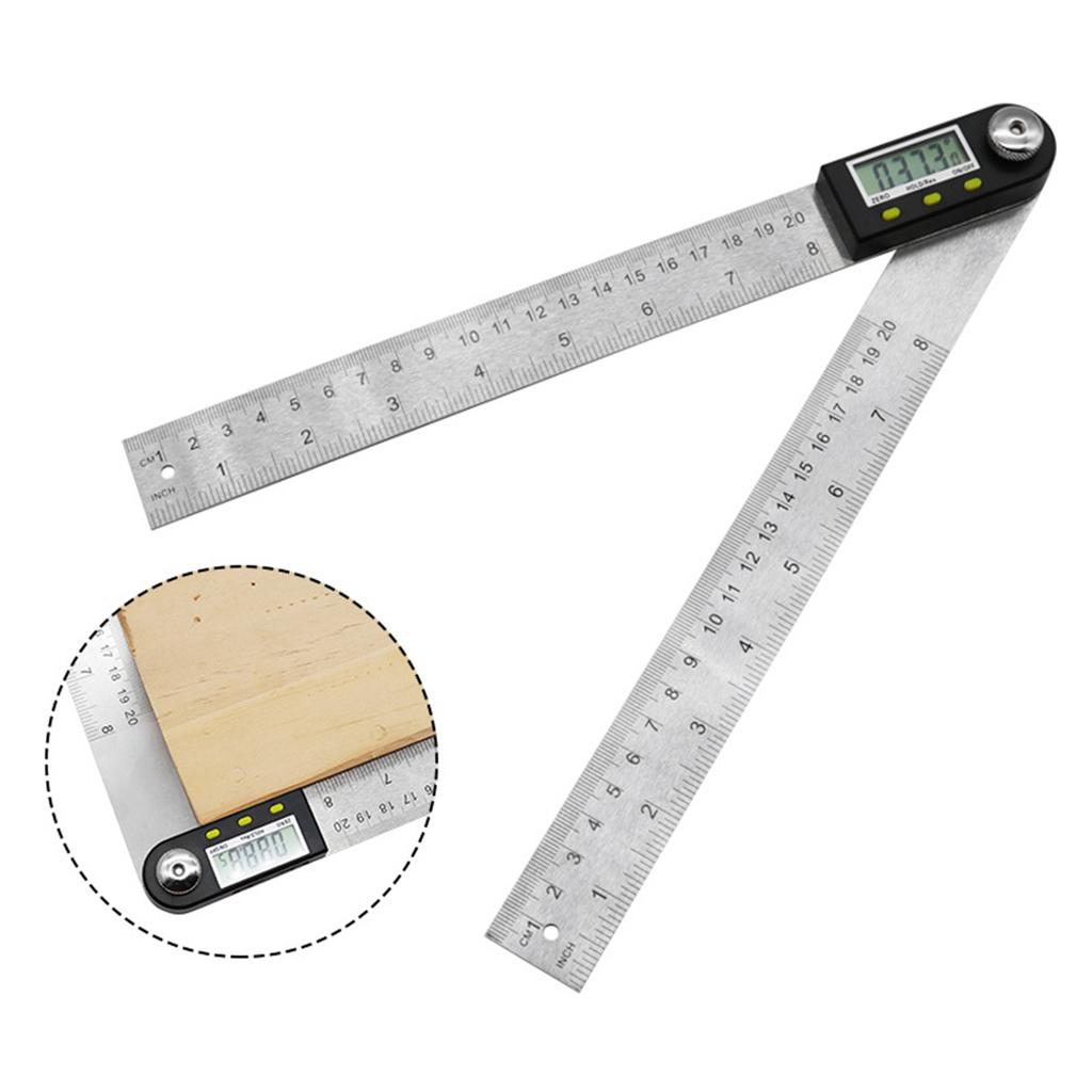 Stainless Steel Digital Angle Finder Secure Angle Locking Mechanism Ruler for Cutting Tile Brick Stone Wood