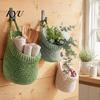 Decorative Storage for Cosmetics 3PCS Woven Wall Hanging Bag, Natural Cotton Rope Fruit Baskets, Small Sundries Holder Entrance Boho Multi-functional