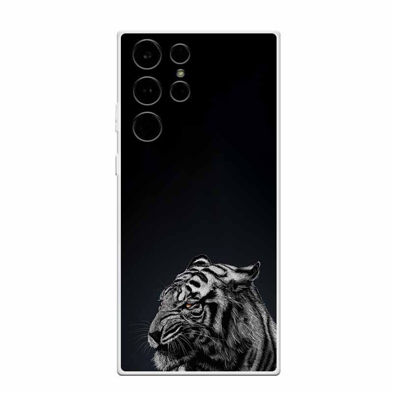 Clear Soft Case for Samsung S23 Ultra Silicone TPU Phone Back Cover for Samsung Galaxy S23 Samsung S23 Transparent Animal Coque