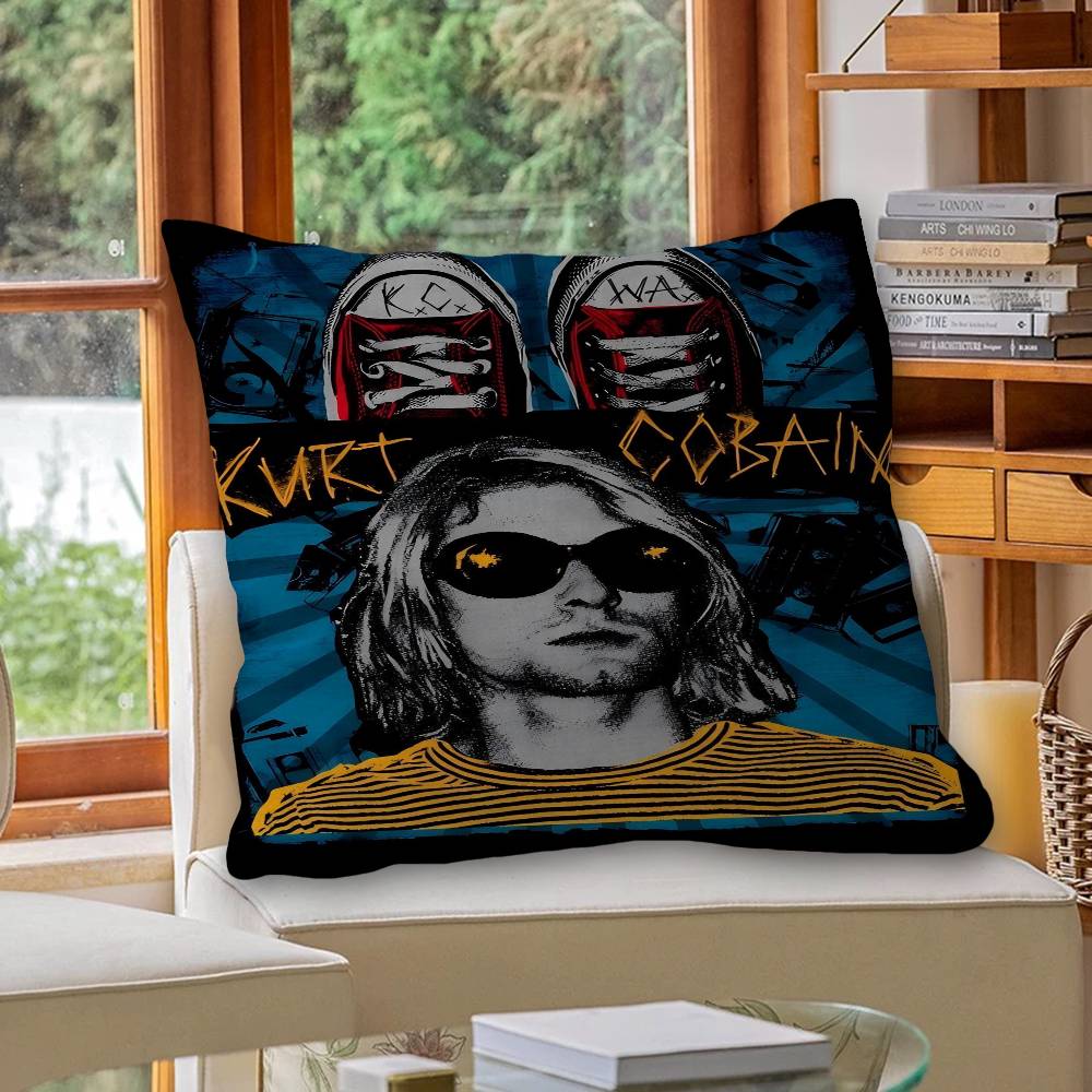 Горячая Наволочка с изображением Nirvana-K-KurtS Cobain, Персонализированная, для Спальни, Детской Вечеринки, Подарок на День Рождения