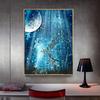 5D DIY Diamond Painting Embroidery Night MoonTree Diamond Mosaic Cross Stitch