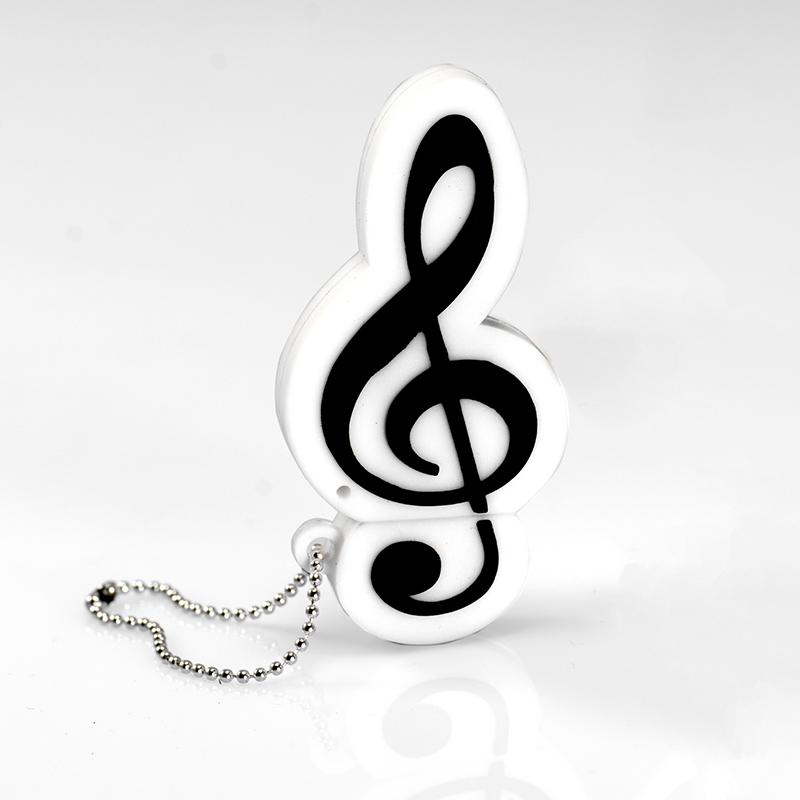 Piano Guitar USB Flash Drive 64GB 32GB Cle USB Storage Memories Pendrive 128GB Pen Drive USB2.0 Instrument Violin Note USB Stick