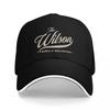 Классическая бейсболка Wilson Family Reunion Черная с Белой Отделкой Индивидуальный Дизайн для Взрослых и Фанатов