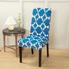 Чехлы для стульев с резинкой, эластичные чехлы для стульев с принтом, чехлы из спандекса для столовой, свадебного банкета, офисного стула отеля