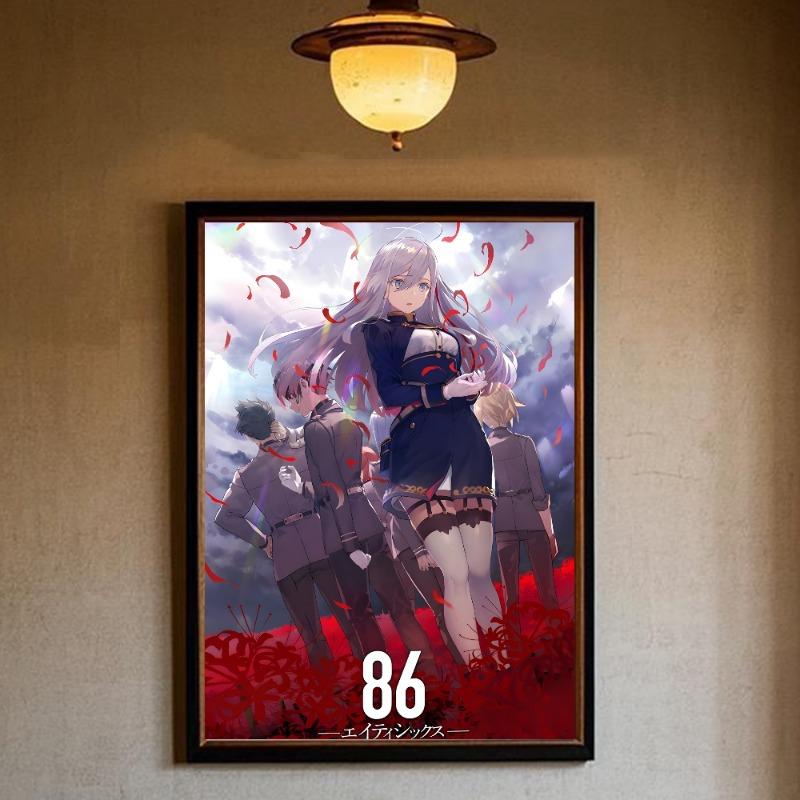 86 Аниме 86 Восемьдесят Шесть Постер HD арт липкий водонепроницаемый дом гостиная спальня бар эстетичное украшение
