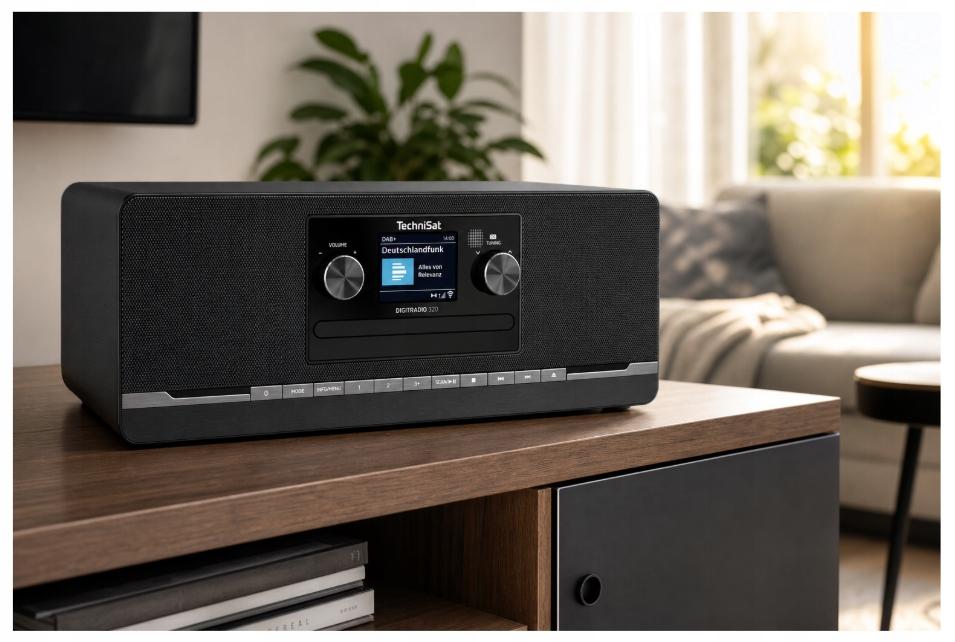 TechniSat DIGITRADIO 320 DAB+ FM Bluetooth USB Radio with CD Player