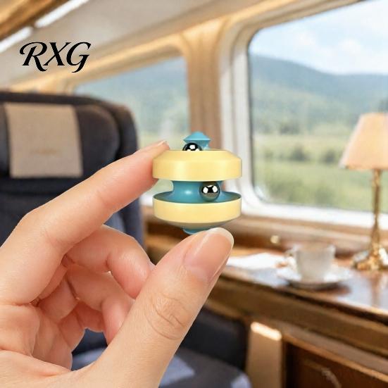 Marble Spinner Fidget Toy Rolling Ball Toy, Rotatable Spinning Top Stress Relief Travel-friendly Double Track Run Fingertip Gyro for Adults