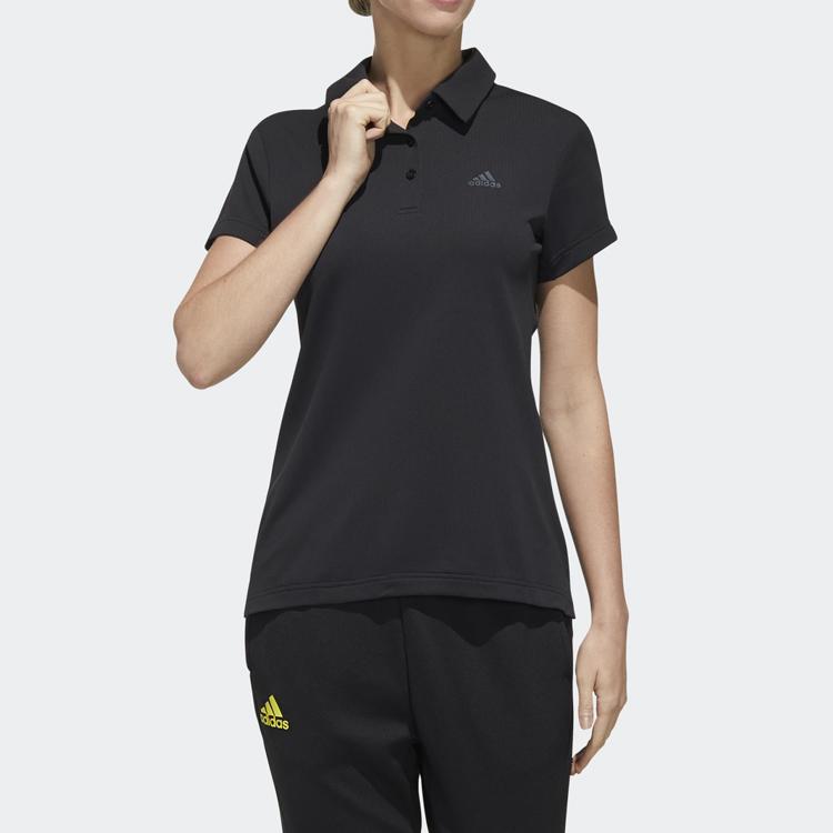Adidas Теннисная рубашка-поло женские топы черные FK1385