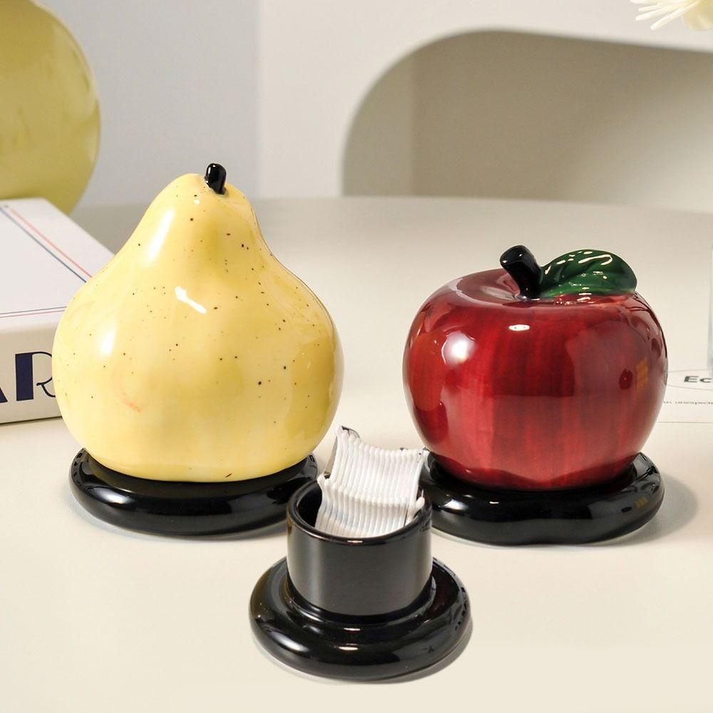 Ceramic Fruit Toothpick Dispenser Cute Toothpick Container Fruit Theme Toothpick Box Kitchen