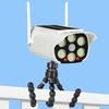 Солнечный фонарь LIFENGSOLER 66 светодиодов, для улицы, водонепроницаемый IP65, датчик движения, имитация камеры видеонаблюдения, красный световой отпугиватель, гибкий штатив и 36