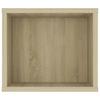 Vidaxl Wisząca Szafka Tv, Dąb Sonoma, 100X30X26,5 Cm