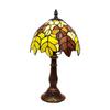 20CM European Style Leaf Small Table Lamp Tiffany Style Home Decoration, Study Glass Antique Gift Boutique Lighting Decoration