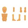 2Set Cookie Stamps Halloween Skeleton Biscuits Molds Fondant Biscuits Pastry Cookie Cutters Baking Decoration Supplies