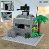 Construction DIY Scene Accessories Military Moc Series Small Military Fortresses Building Blocks Bricks Toys Gifts