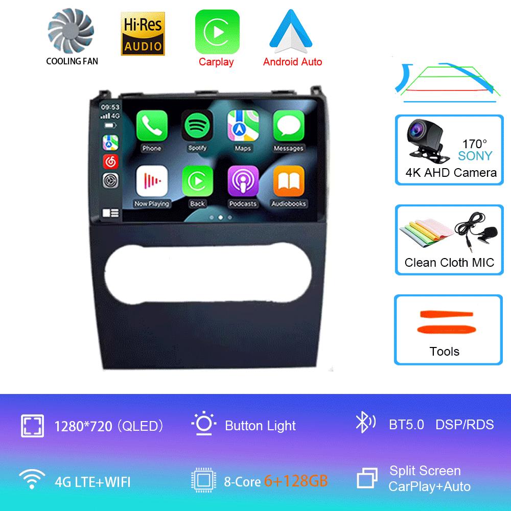 Android14 Автомобильное радио для Mercedes Benz B200 AB Class W169 A160 A180 A200 A220 2009-2012 Мультимедийный видеоплеер Стерео GPS Навигатор