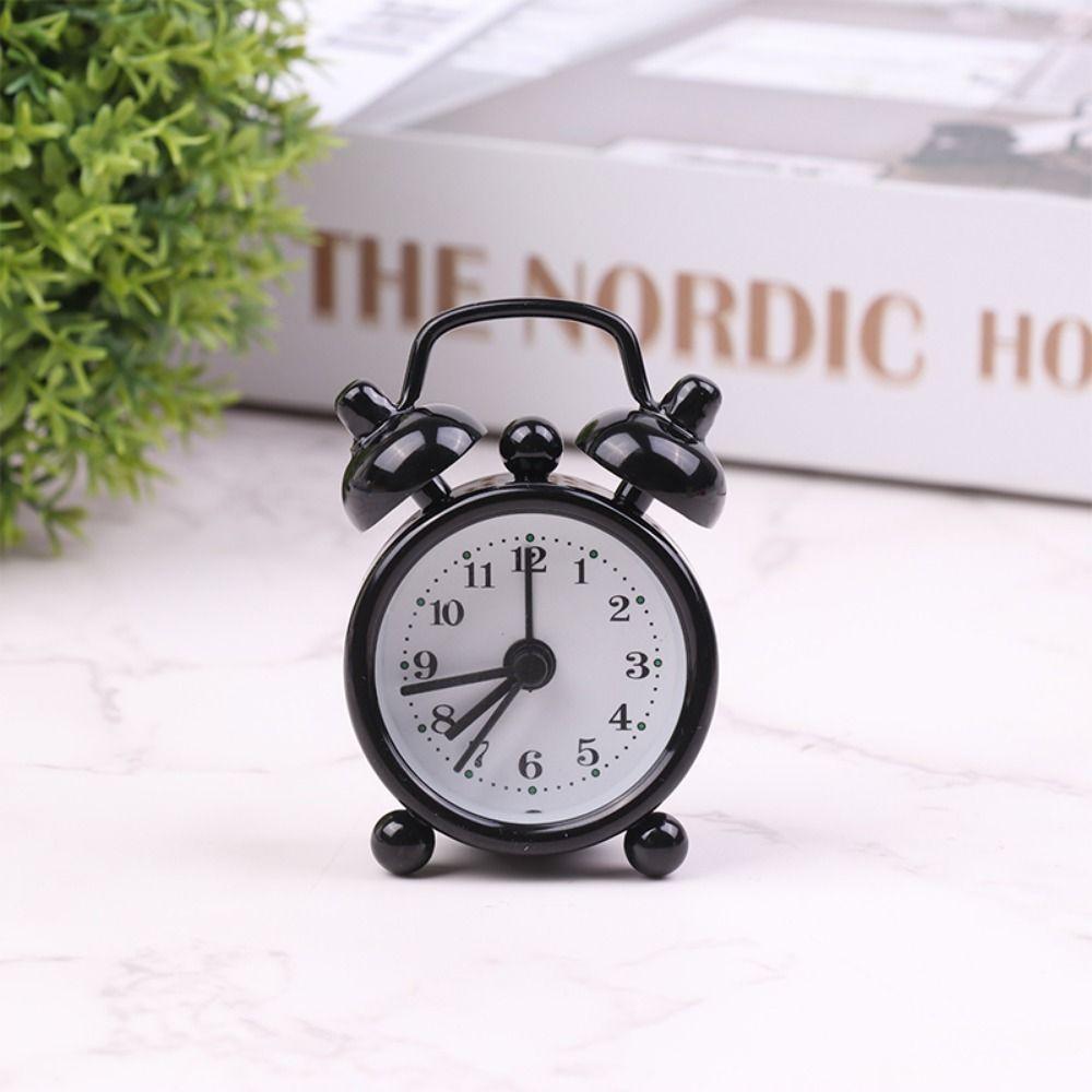Простой мини-будильник Бесшумные маленькие настольные часы Многофункциональный прикроватный будильник Прикроватный