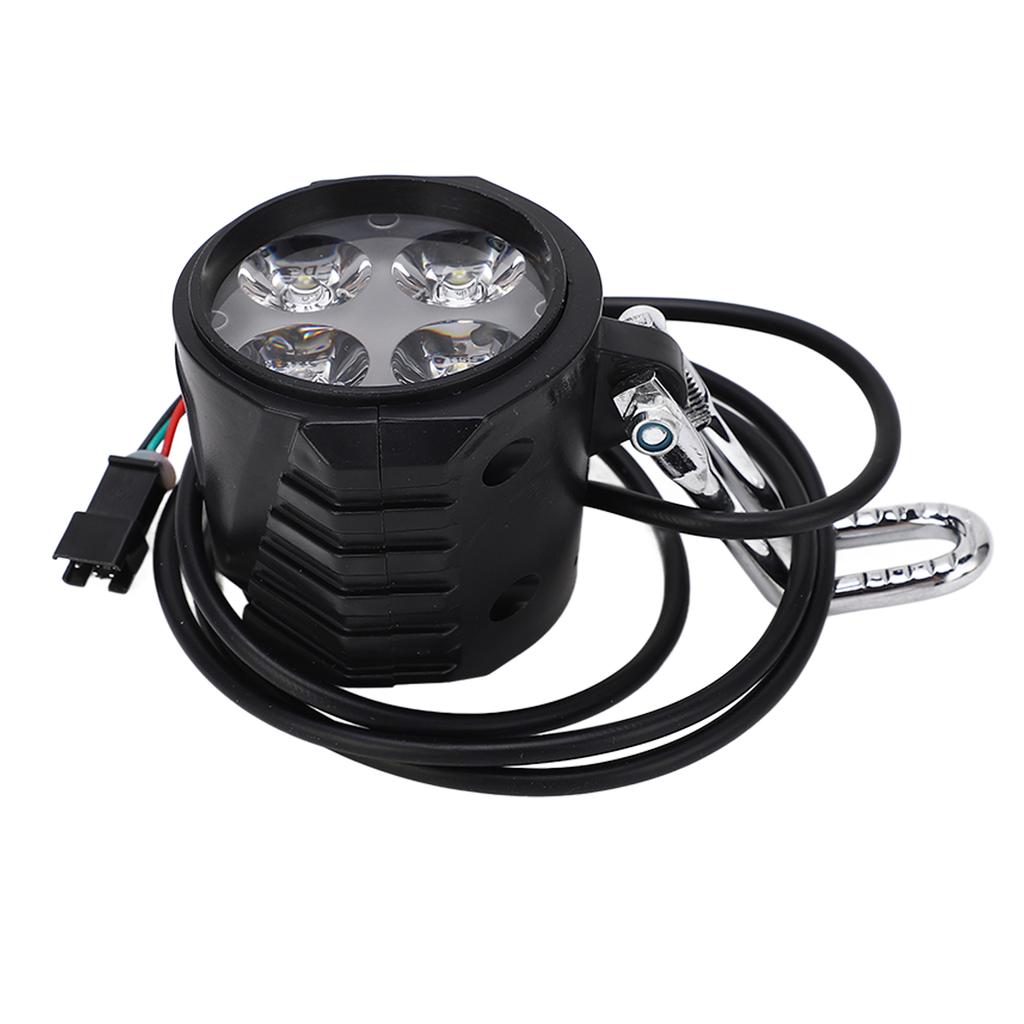 10 Inch Electric Scooter Front Light Universal 12‑72V 2 In 1 Electric Bike Horn Headlight for Cycling Accessories