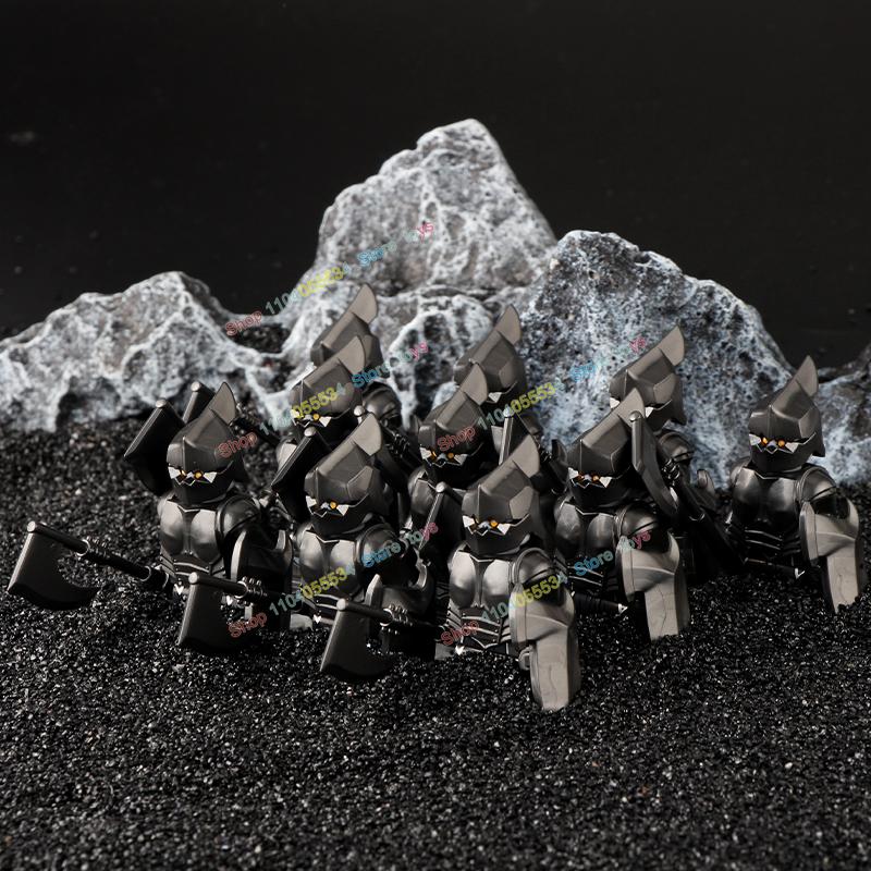 Movie Series Orc Uruk-hai Army Action Figures Mini Bricks Doll Assemble Building Blocks MOC DIY Toys for kid gift
