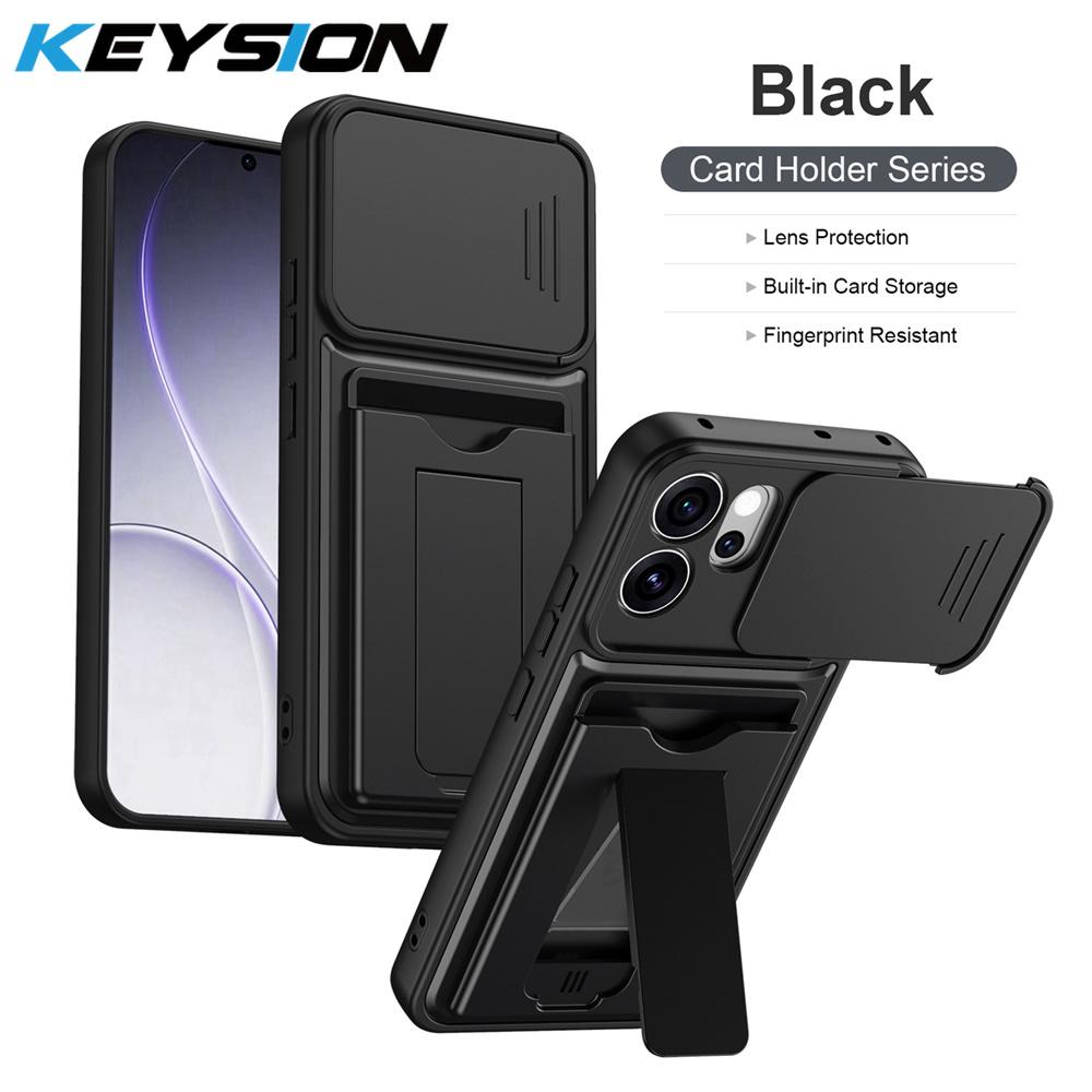 KEYSION Сумка-кошелек Чехол для телефона для OPPO Reno15 5G Защита выдвижной камеры Подставка Ударопрочный чехол для Reno15 Pro Max 5G
