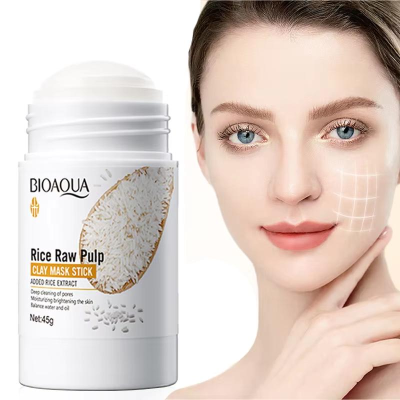 BIOAQUA Маска-стик для лица с белым рисом Увлажняющая Глиняная для удаления черных точек Подтягивающая Глиняные маски от морщин Средства по уходу за кожей