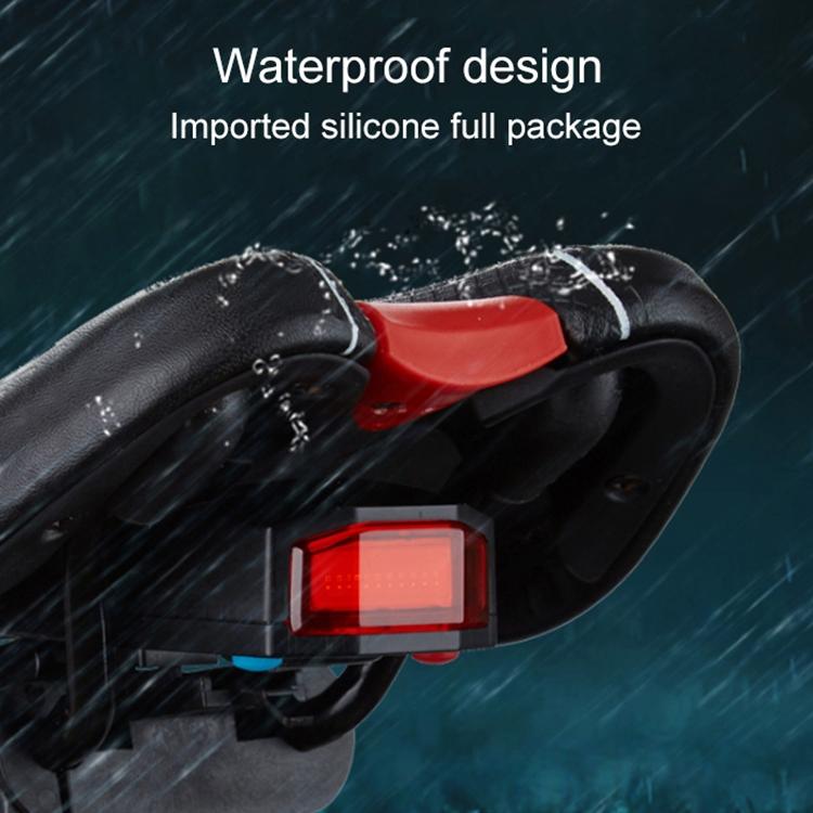 ANTUSI A6 USB Charging COB Light Source Smart Cycling Bike Warning Alarm Tail Light with Remote Control