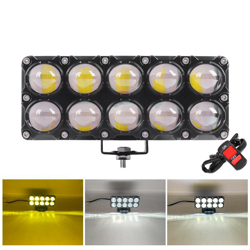 6/8/10 Линза Дополнительный Мотоциклетный Прожектор Рабочие Противотуманные Фары Лампочка Прожектор Фара Дополнительный Электрический Прожектор Для Вождения 12 В