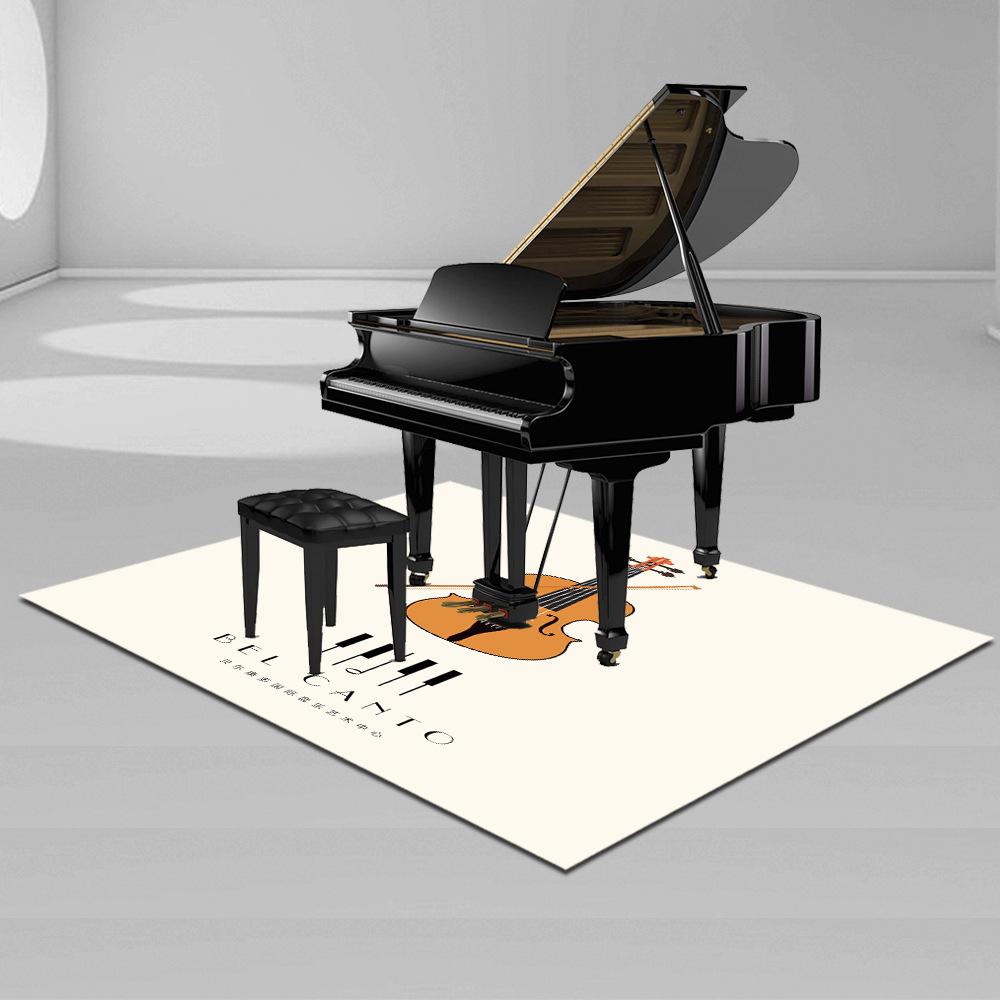 Square Piano Carpet Giveaway Floor Mat Musical Instrument Promotional Item Qin Shop Gift Company Quick Manufacturing