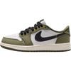 Кроссовки Air 1 Low GS Medium Olive для детей, зеленые, черные, с белым, HQ6999-200