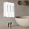 3 Chamber Wall Mounted Soap Dispenser 400ML X 3 No Drill Shampoo