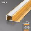 Настенная панель Угловой светодиодный алюминиевый профиль 5/8 мм Встроенная настенная плитка Закрывающая кромка Барная лента Домашний декор Линейное освещение