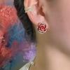 Элегантные женские серьги с красной розой - Легкая роскошь, Высокая мода, Универсальные и изысканные (2026 Новый стиль)