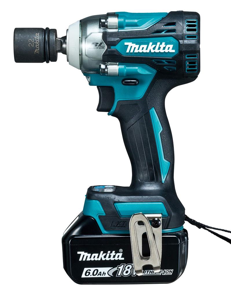 Makita TW300DRGX Аккумуляторный ударный 18 В с двумя и кейсом гайковерт, 6 Ач, аккумуляторы, зарядное устройство,