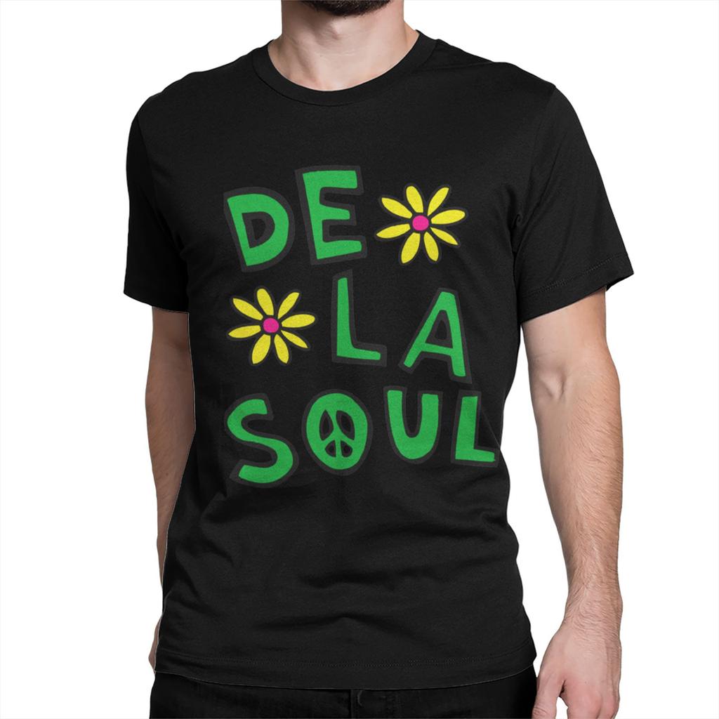 Мужские Женские Футболки De La Soul ATCQ A Tribe Called Quest Одежда из Чистого Хлопка Винтажные Футболки с Коротким Рукавом Футболки Большого Размера