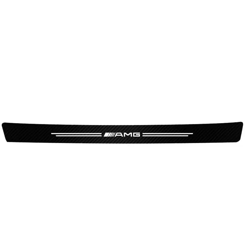 NRZV5 For Mercedes Benz AMG Door Panel Protective Stickers Carbon Fiber Threshold Scratch Resistant Stickers Car Accessories W214 W205