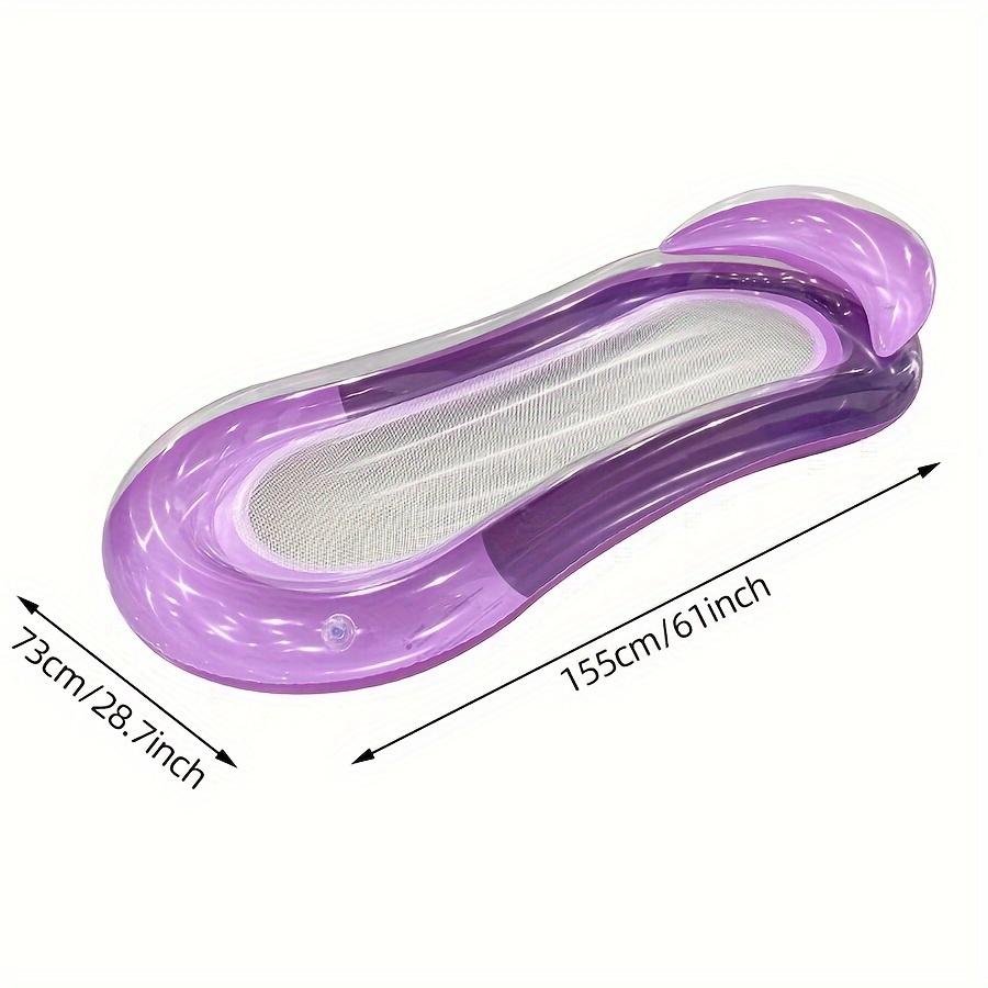 1шт надувная складная кровать, пляжный спортивный плавающий шезлонг, подходит для водных развлечений, вечеринки у бассейна