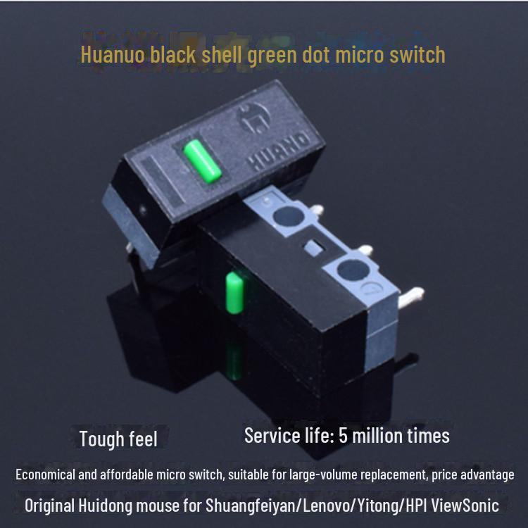 Переключатель для мыши Kailh GM8.0 Black Mamba (Huano Белый/Зеленый/Розовый) для Logitech & Razer Viper